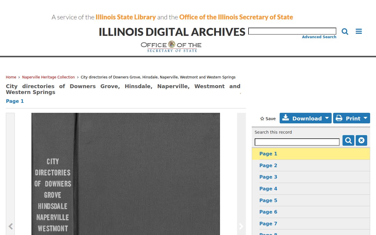 Westmont city directory 1927-28 digital collection